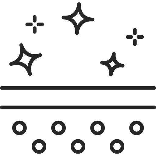 Illustration of a sparkly, decorated birthday cake with five candles and sparkles surrounding it.