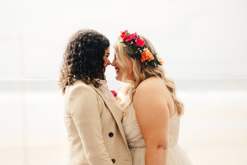 Lusty Glaze Beach wedding, Newquay Cornwall