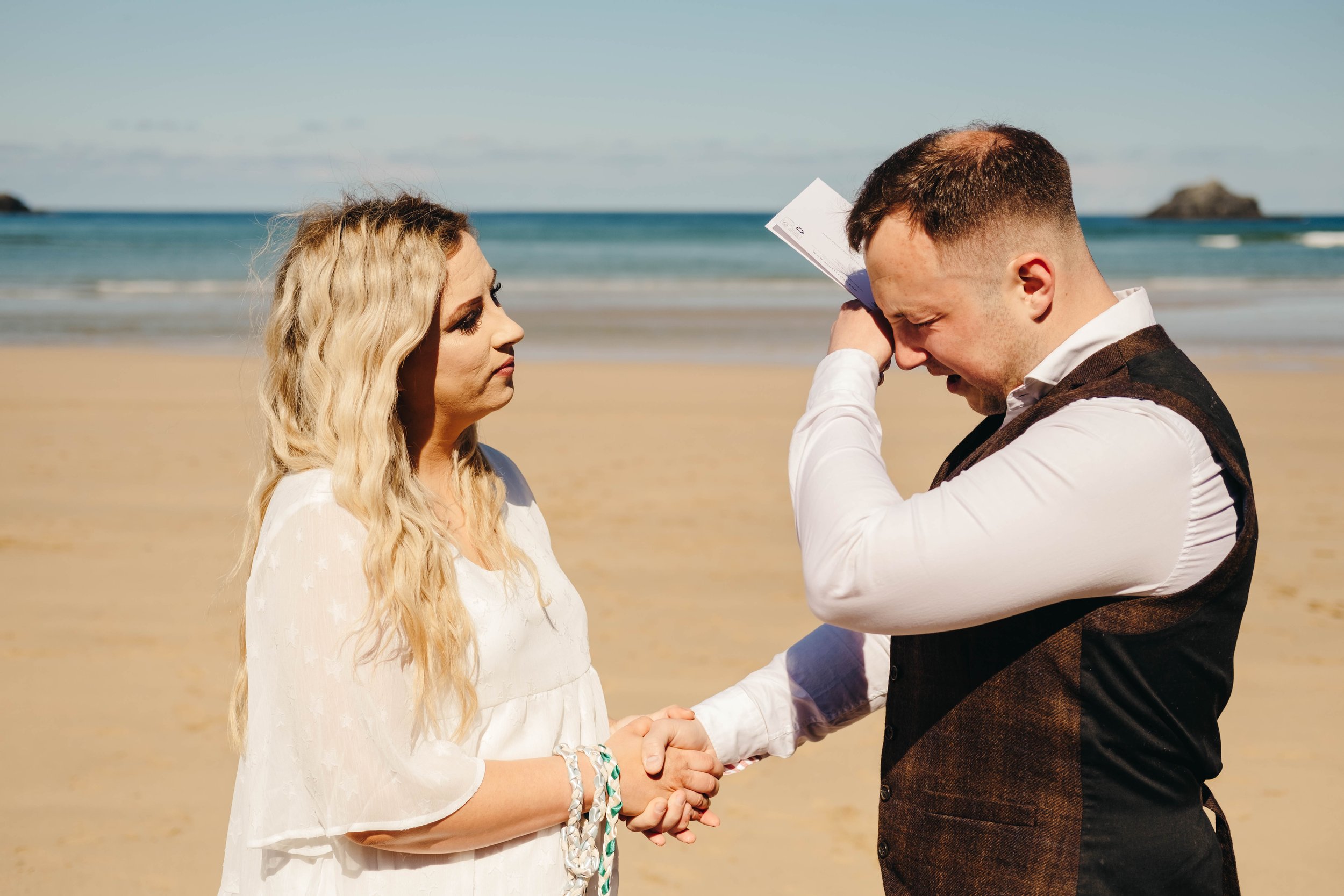 Holywell Bay vow renewal