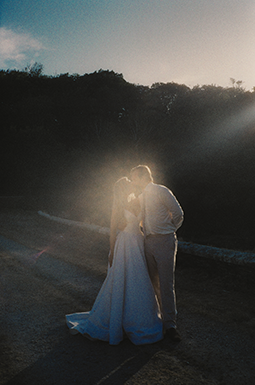 35 mm film shot of Naomi & Sam at Place Manor, Place Estate