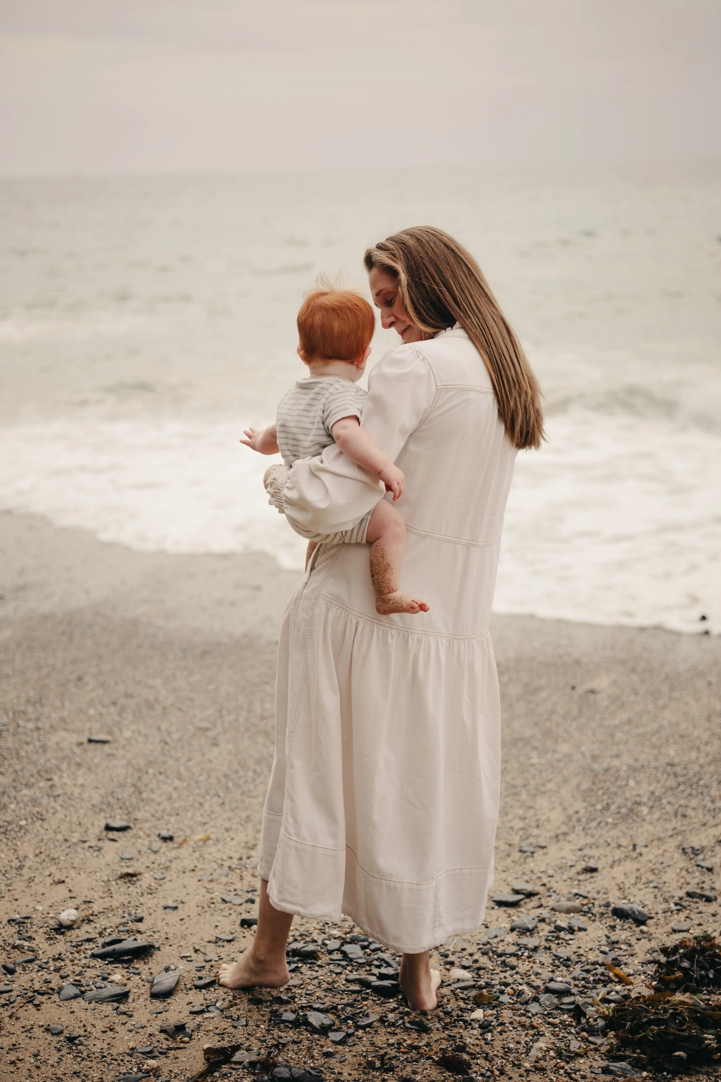 A family photo shoot in Cornwall, on the beach, Cornwall Family Photographer