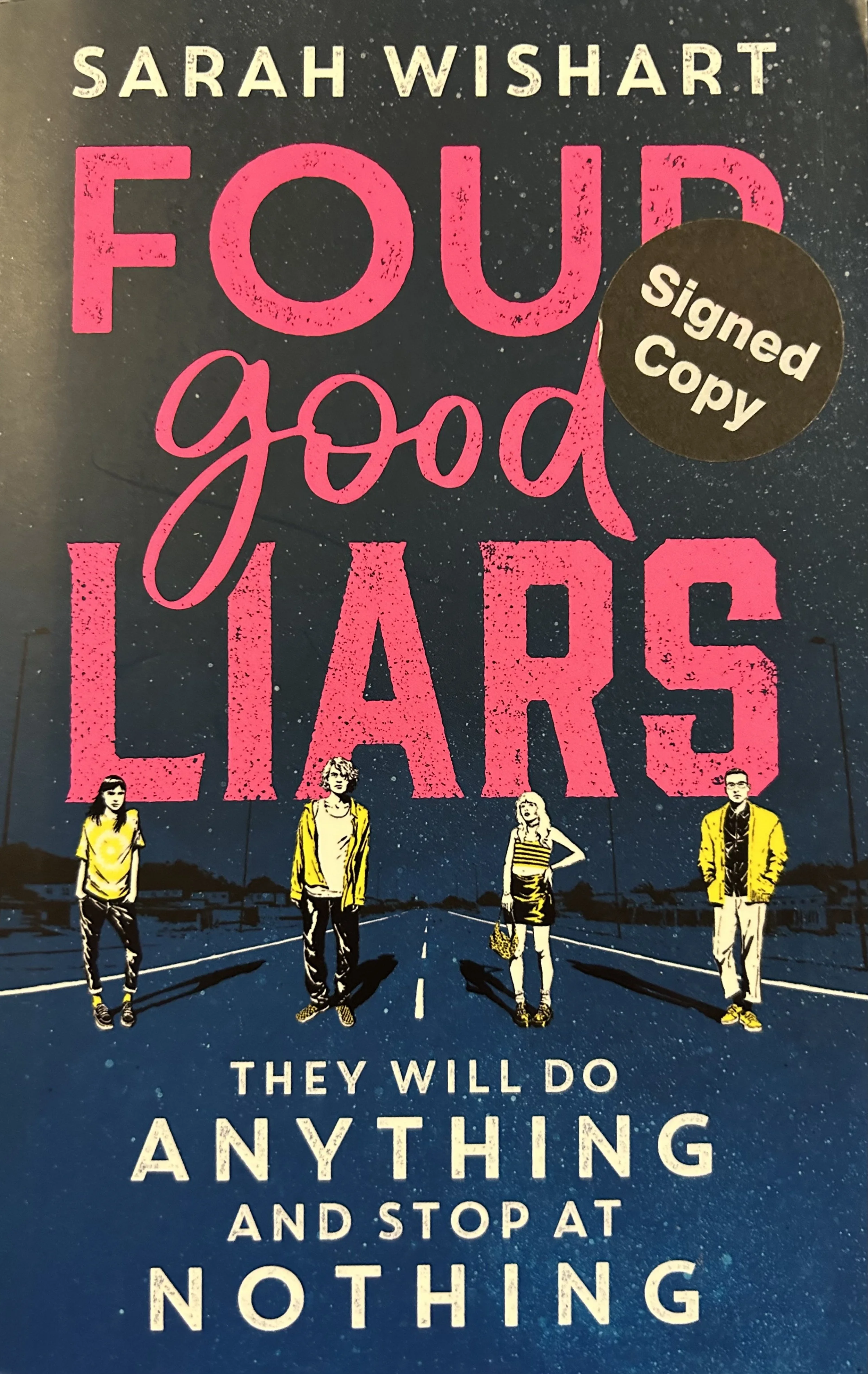 Newly published and signed by the author just for Goldfinch, Sarah Wishart's YA thriller adventure is a real pageturner. Four friends with apparently nothing in common, except they were all on the school bus that morning. The morning of the crash. Th