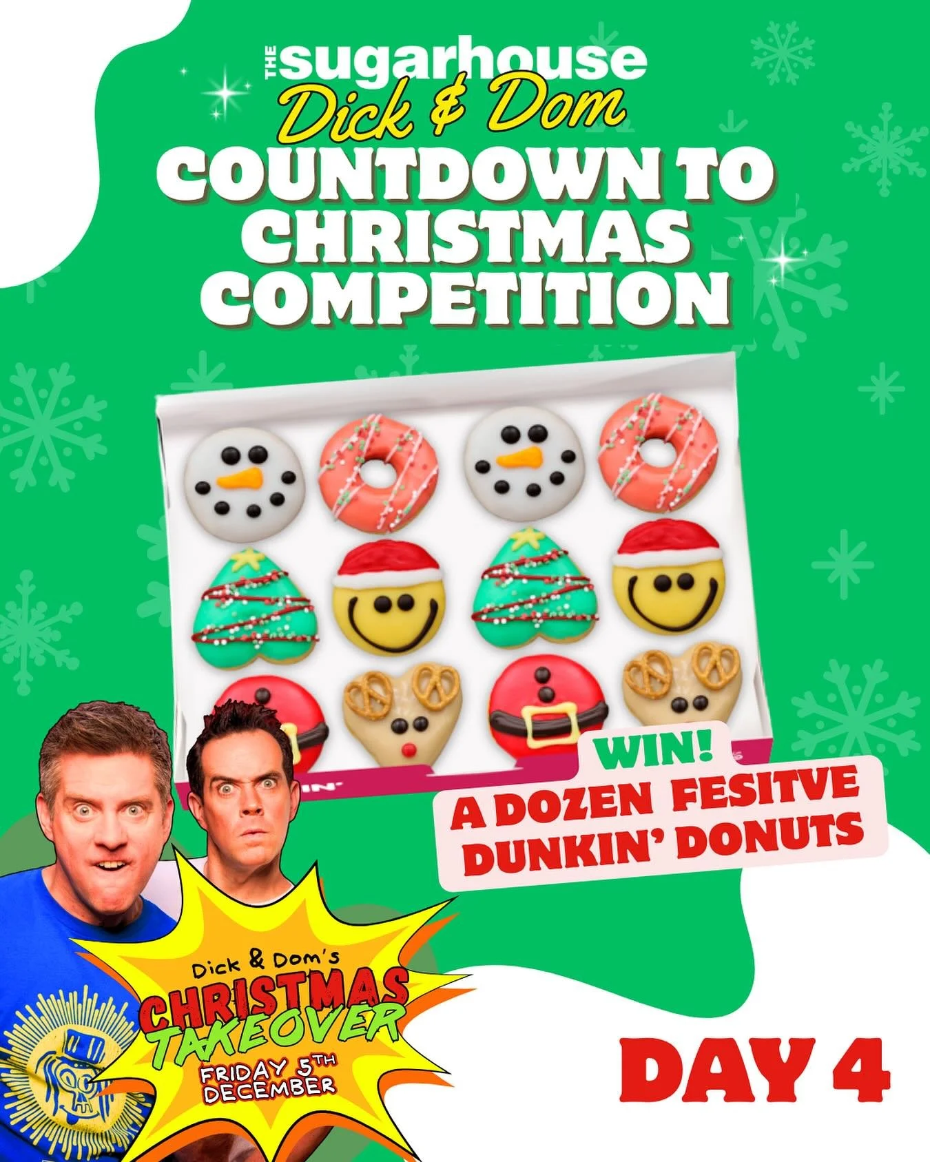 We&rsquo;re FOUR DAYS into our giveaway for the Dick &amp; Dom Christmas Takeover on Friday December 5th - and we&rsquo;re still dropping new prizes every single day until the big night! 👀✨&nbsp;&nbsp;
&nbsp;&nbsp;
Tickets are available now to the D