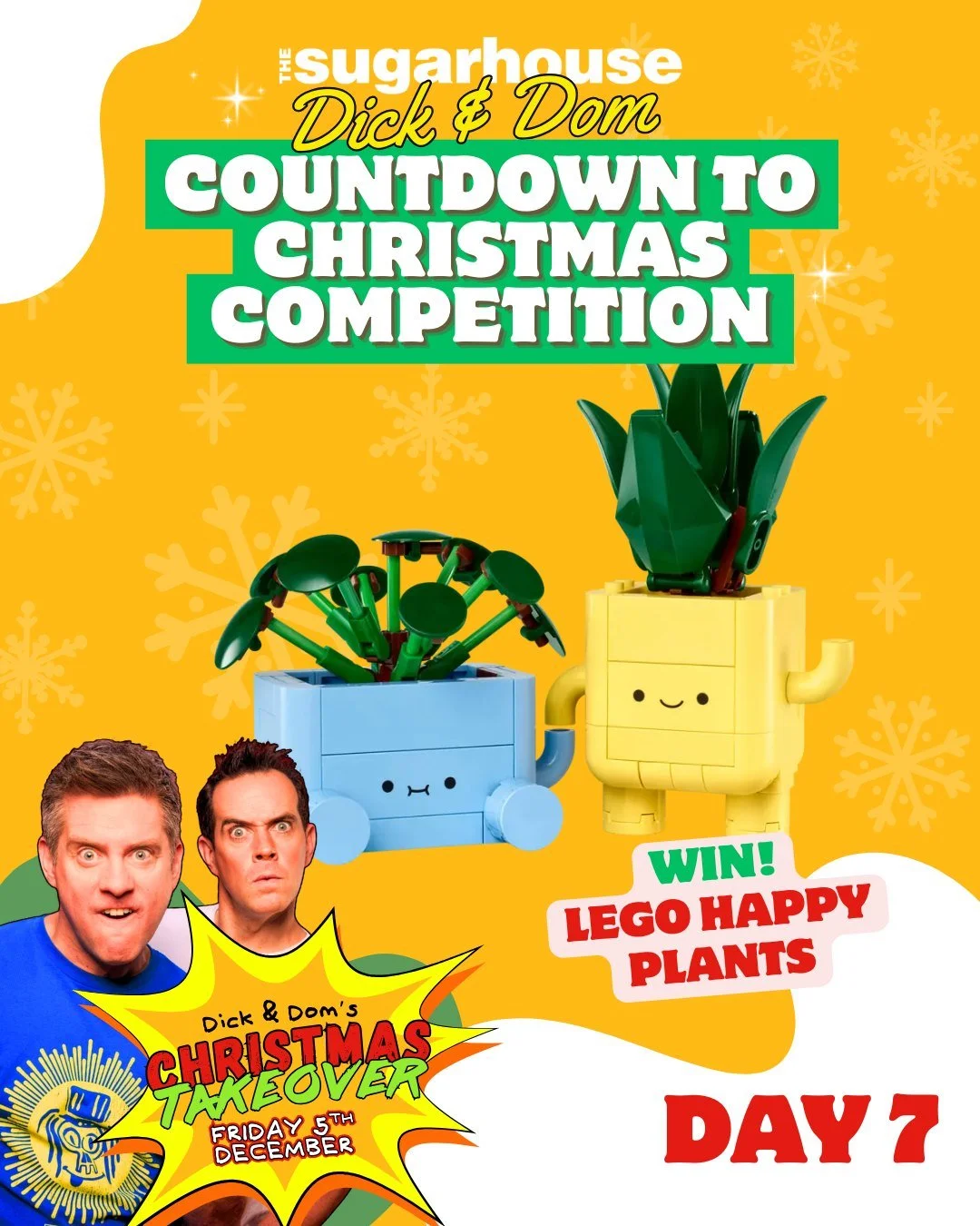 It&rsquo;s day SEVEN of our giveaway for the Dick &amp; Dom Christmas Takeover on Friday December 5th - we&rsquo;re dropping a new prize every single day until the big night! 👀✨ 

 

Tickets are available now to the Dick &amp; Dom Christmas Takeover