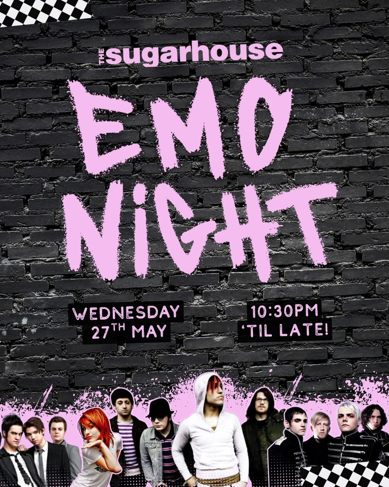 It&rsquo;s Emo Night at Sugar! 🖤

Get tickets for this Wednesday 27th May at the link in our bio 🎶