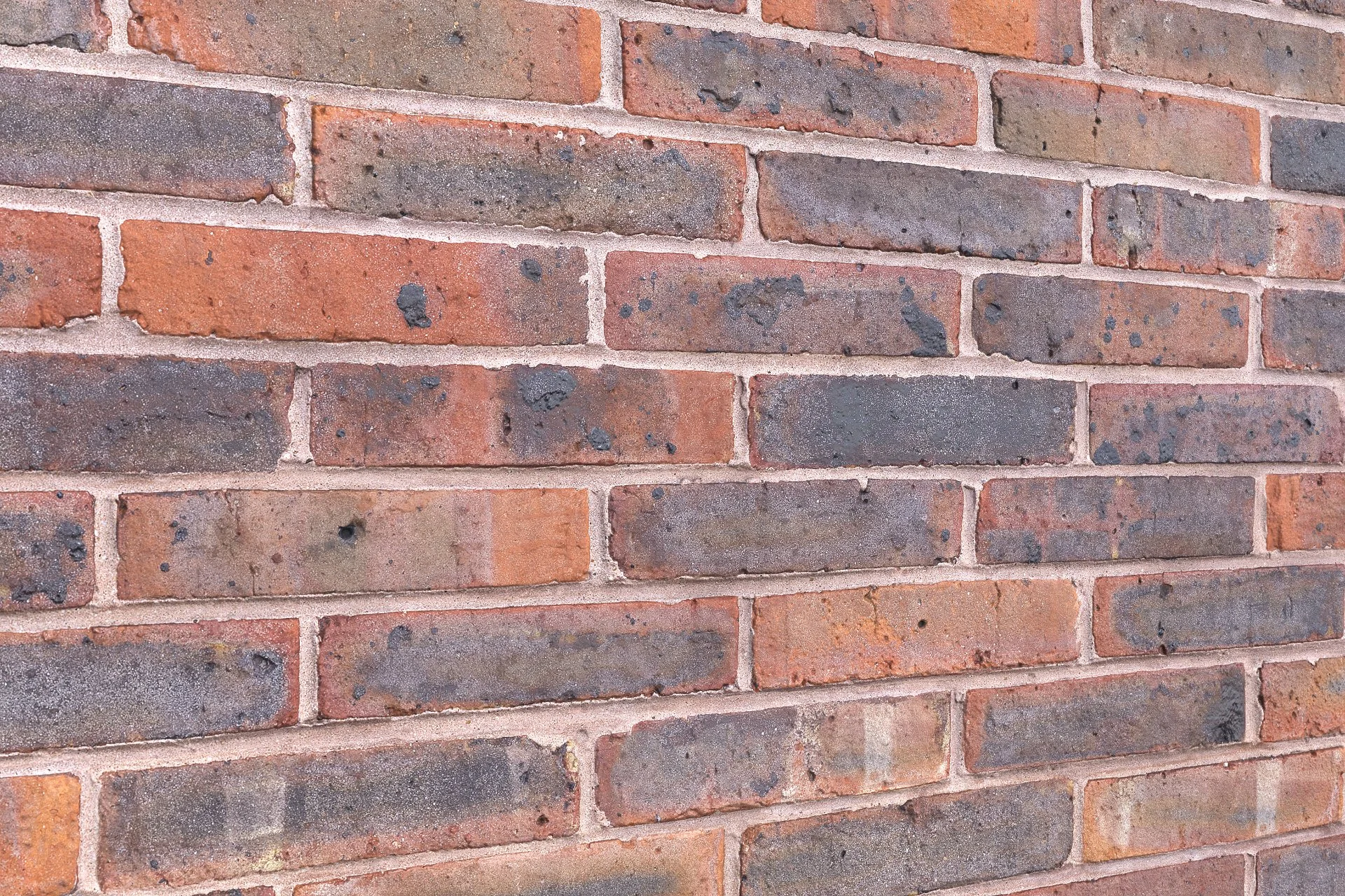 Brick wall close up 3d rendering overcast