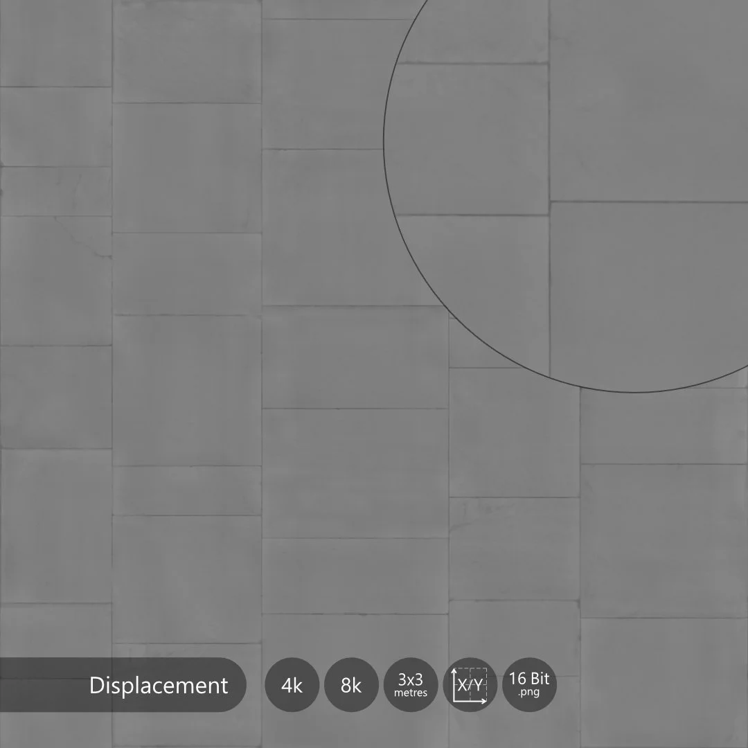 High quality brick wall texture map, Displacement 4k and 8k