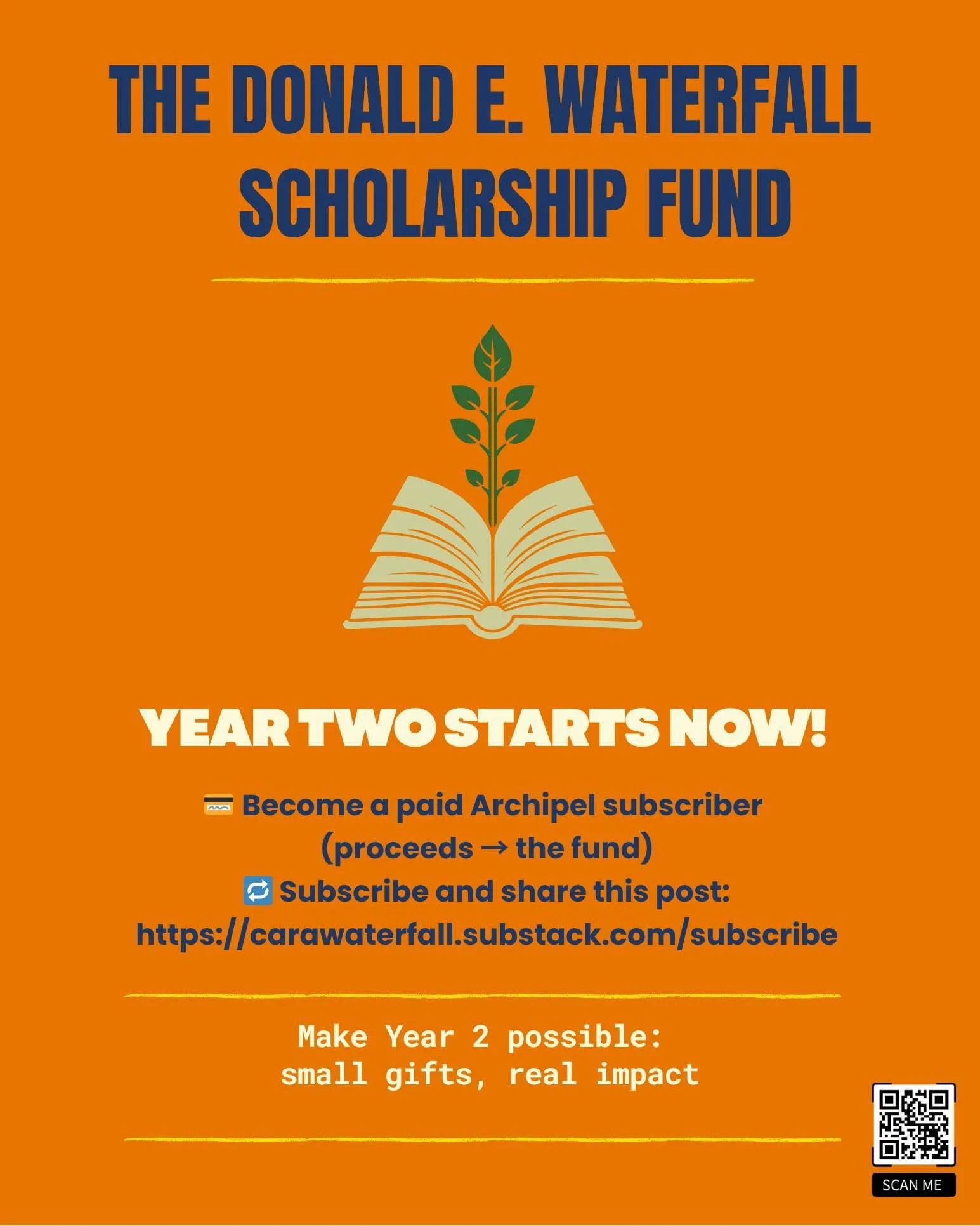 Year Two starts now 🌱

If @isaiah_adepoju_ &rsquo;s win moved you, help the next poet:

💳 Become a paid Archipel subscriber (proceeds &rarr; the fund)

🔁 Share this post

✉️ Email me to underwrite a specific need

Subscribe: https://carawaterfall.