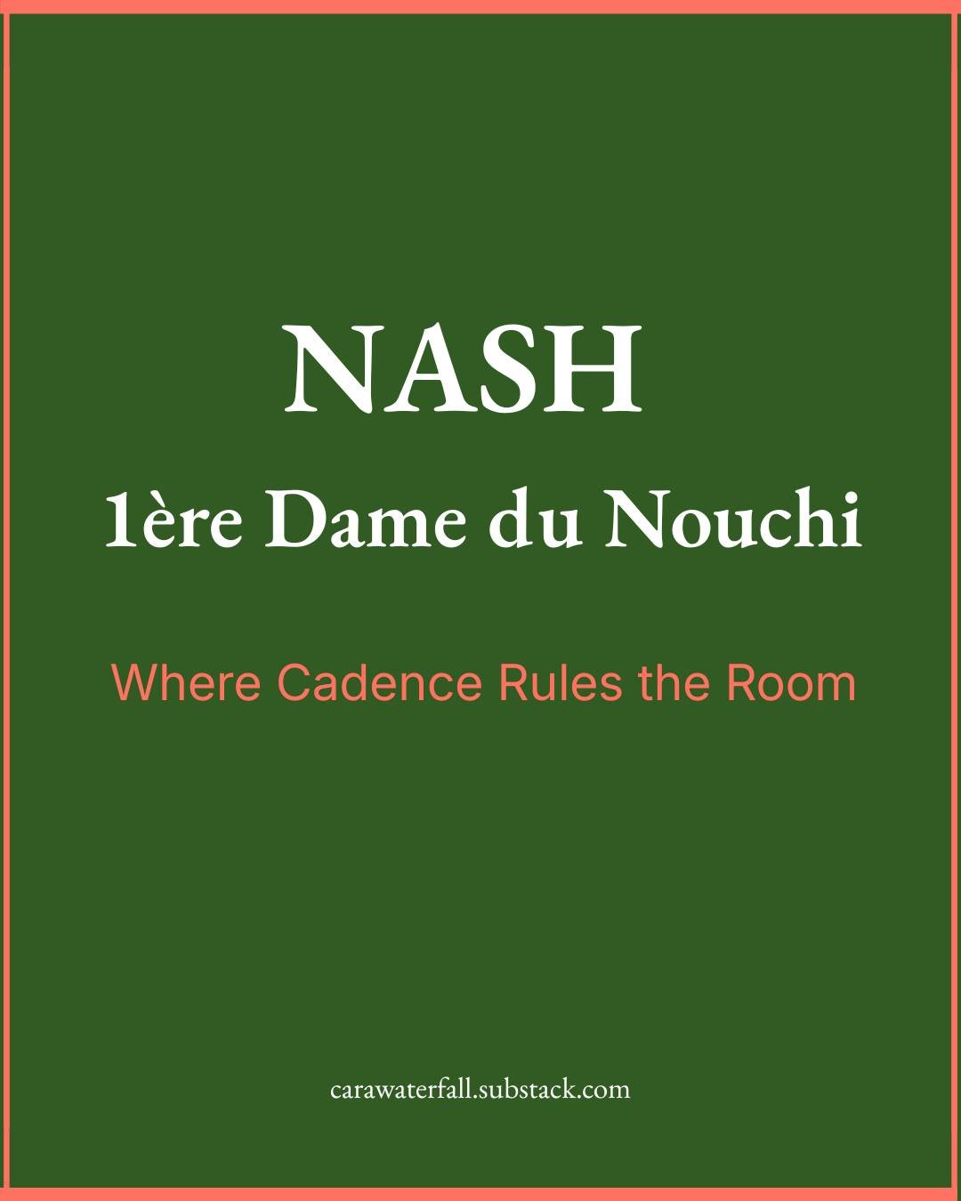 🔥🎧 Nash &mdash; La Premi&egrave;re Dame du Nouchi

The first woman to make Nouchi her artistic signature &mdash; and she defends it fiercely.

She treats Nouchi not as slang but as worldview: cadence, breath, swagger, ancestral rhythm.

Step into h