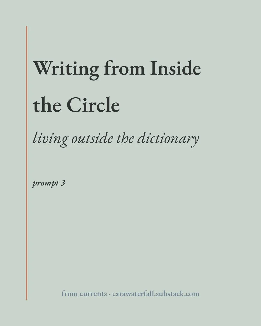 Some words don&rsquo;t live in dictionaries.
They live in people. 🌀

prompt 3 is open. 🌊

🔗 the door is in the bio

#writingprompt #poetrycommunity #amwriting #poetsofinstagram #language #archipel #currents #creativepractice #writerscircle