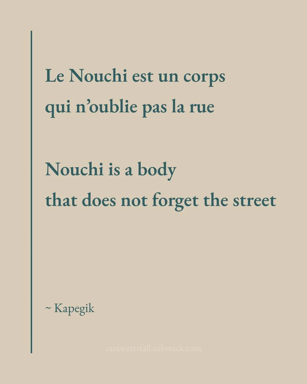 Nouchi is a body that does not forget the street.&rdquo;
~ @kapegik_officiel 

When language lives in the#africanvoicesmagazine ries memory differently.
It adapts. It remembers. It moves.

From this week&rsquo;s Archipel 🌊�🔗 in bio

&laquo; Le Nouc