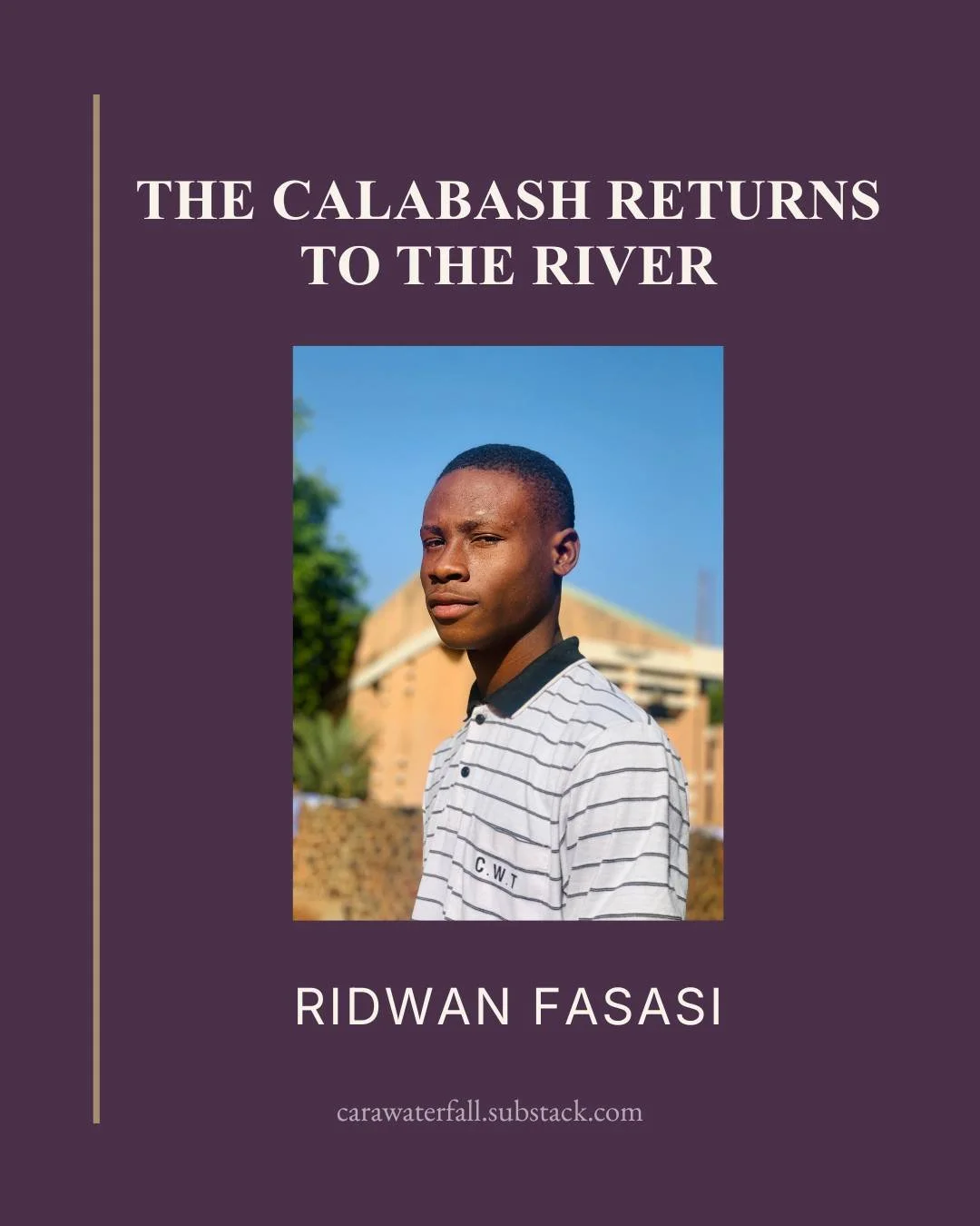🌊 The Calabash Returns to the River 
What keeps us calling back to the work? 
In this conversation with Nigerian poet, editor and curator @ibnyushau44, we speak about writing, creative purpose, literary community and the forces that draw us toward t