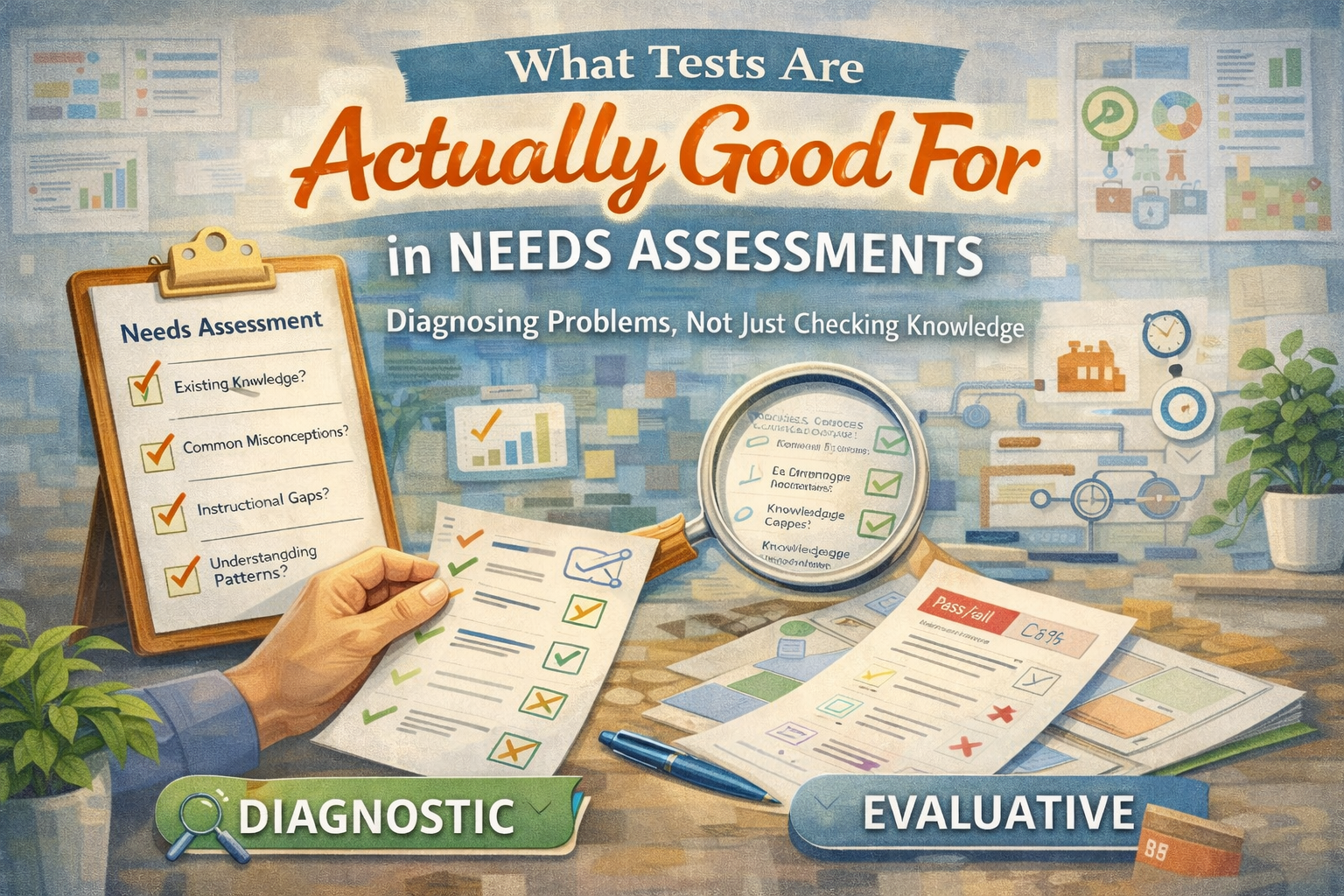 ✅The Role of Tests in a Needs Assessment (What They’re Actually For)