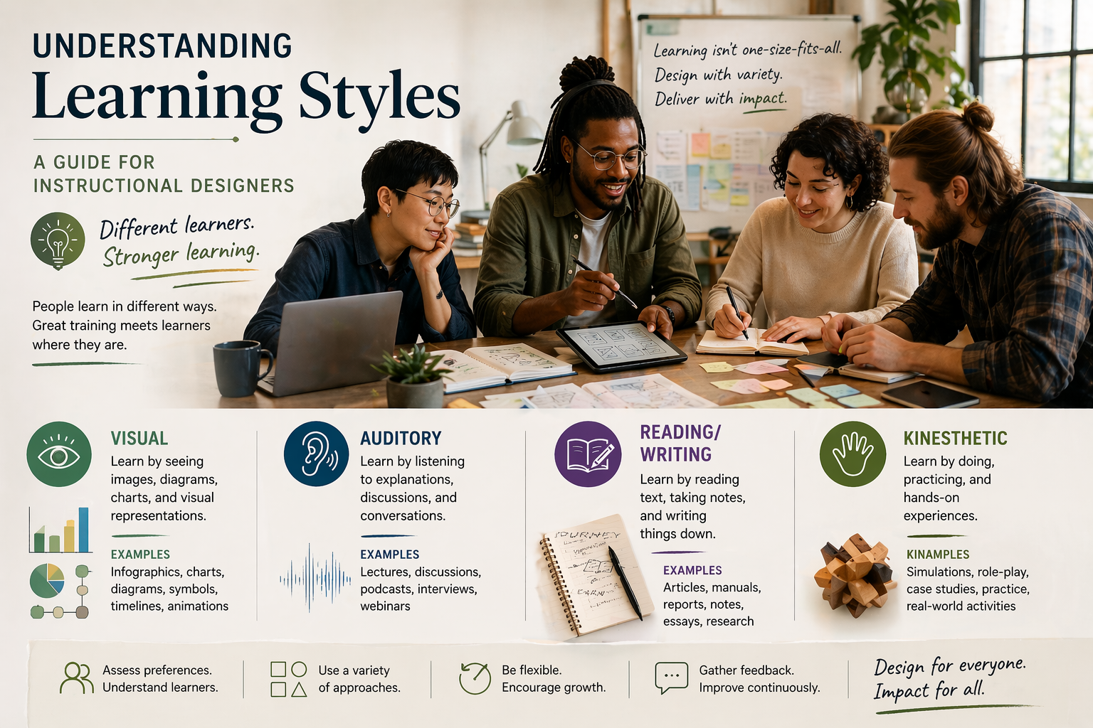 🎯 Understanding Learning Styles – A Guide for Instructional Designers