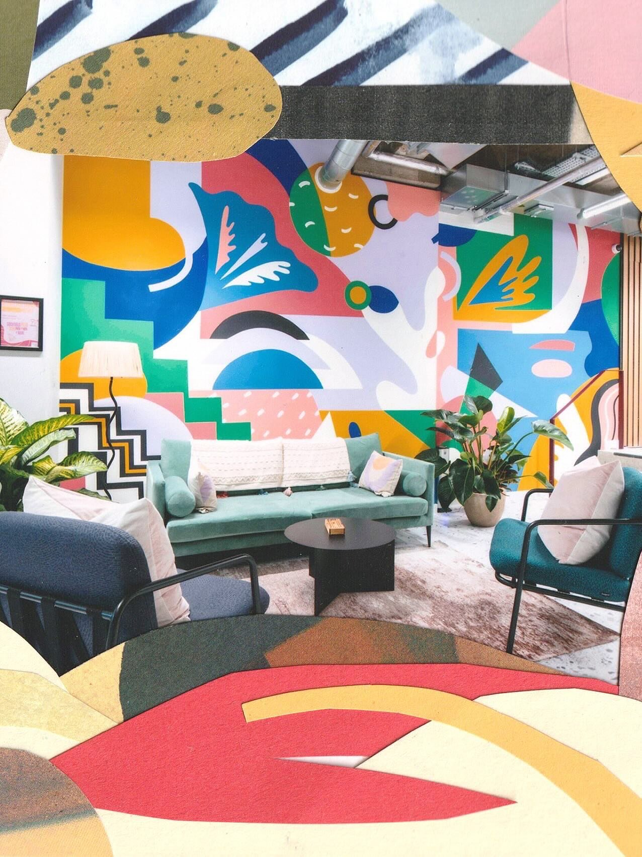 Making more time for play!

I&rsquo;ve been playing with collage and creating new worlds 💙💫 Exploring forms through paper cutouts and experimenting with photos of my murals to reimagine new landscapes&hellip; Whimsical pink skies, plants growing fr