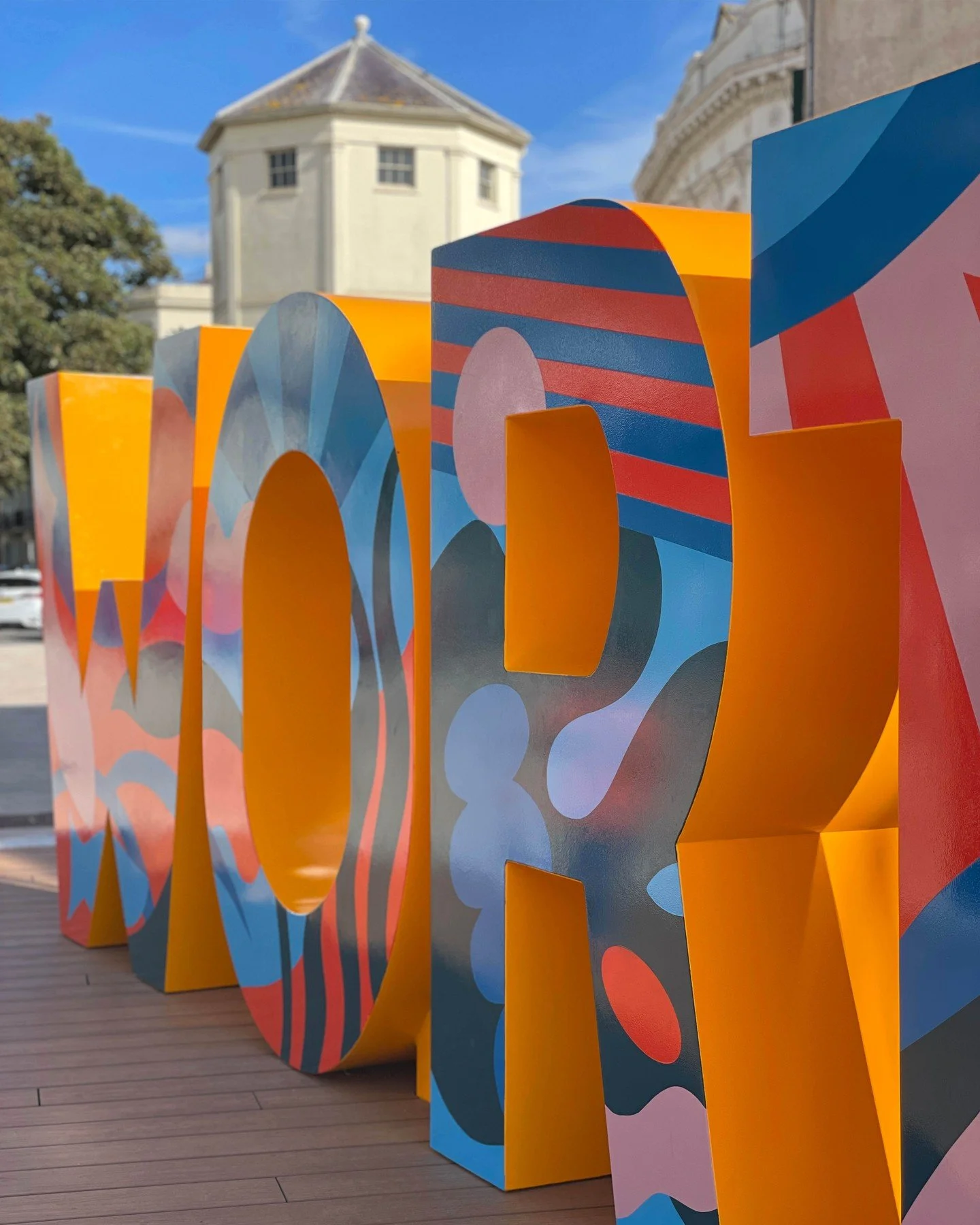WORTHING!

My largest public art sculpture yet, commissioned by @adurworthingcouncils to celebrate the opening of Montague Gardens, the piece was co-designed with the local community through paper-cut collage workshops inspired by Worthing&rsquo;s sh