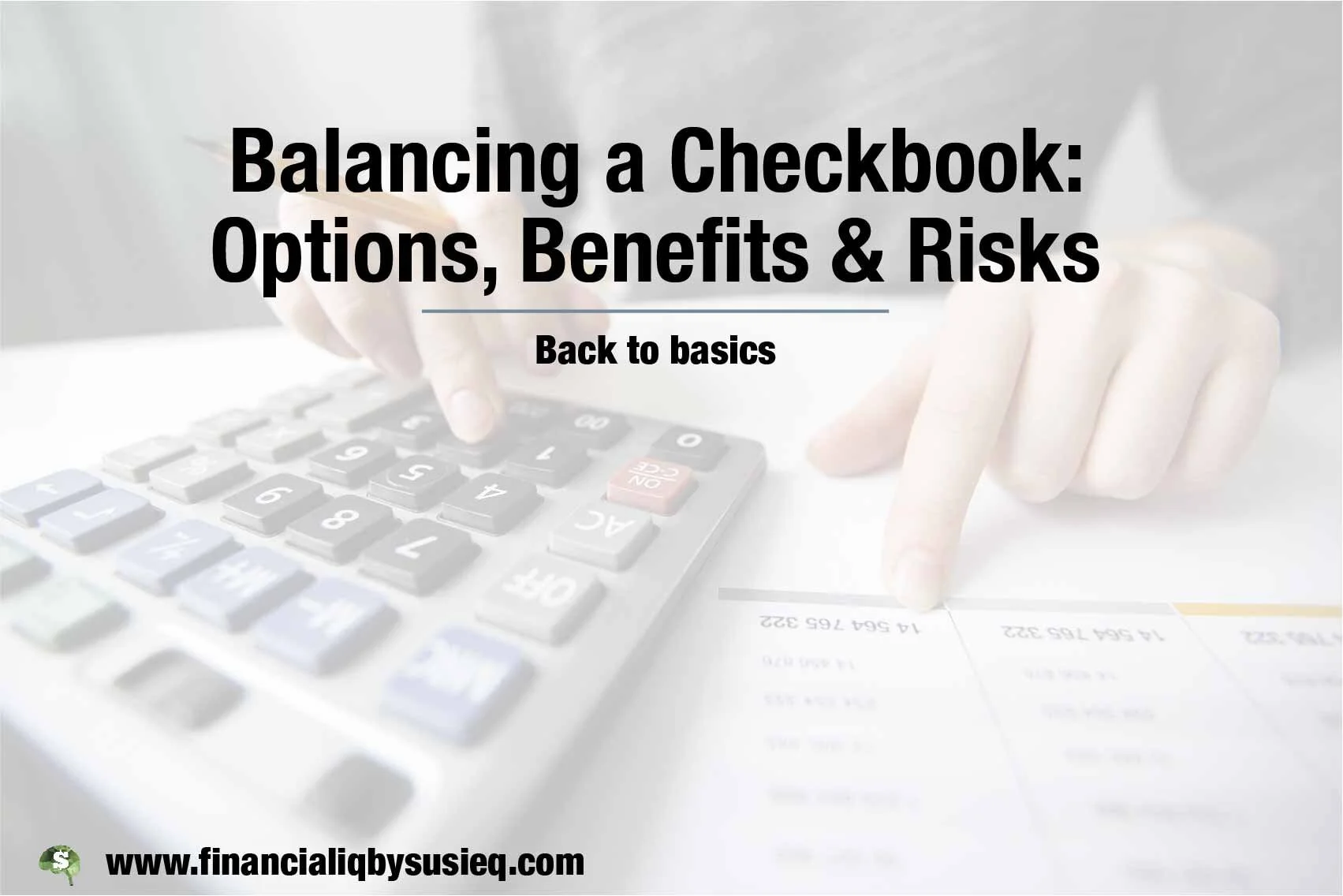 Balancing a Checkbook: Benefits and Risks