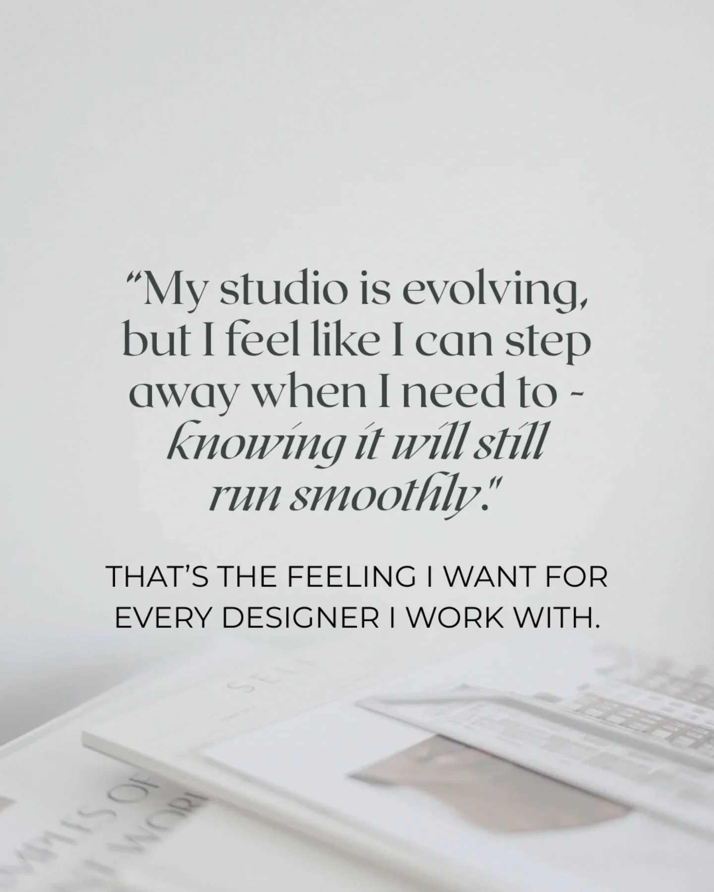 Even when your systems are strong, life and business continue to shift.&nbsp;

A quick check-in lets us review what&rsquo;s working, adjust what&rsquo;s not, and make sure your studio keeps running smoothly.

In my latest article, I reveal the powerf