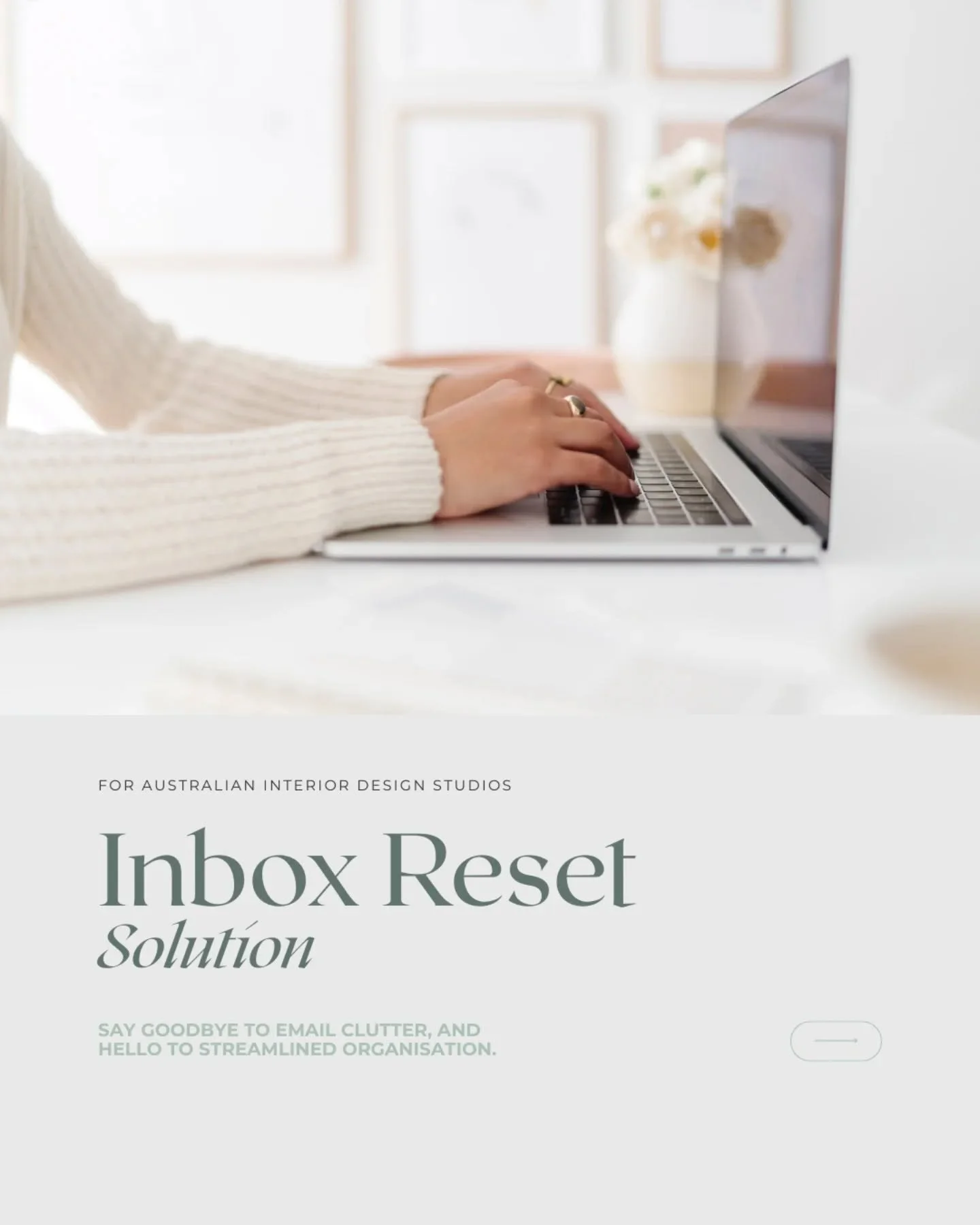 My new solution for interior designers is not an oversimplified tip - it is thoughtfully tailored to the unique way your studio works.

Keep your inbox distraction-free and stop losing important project emails in a sea of spam.&nbsp;

Book your set u