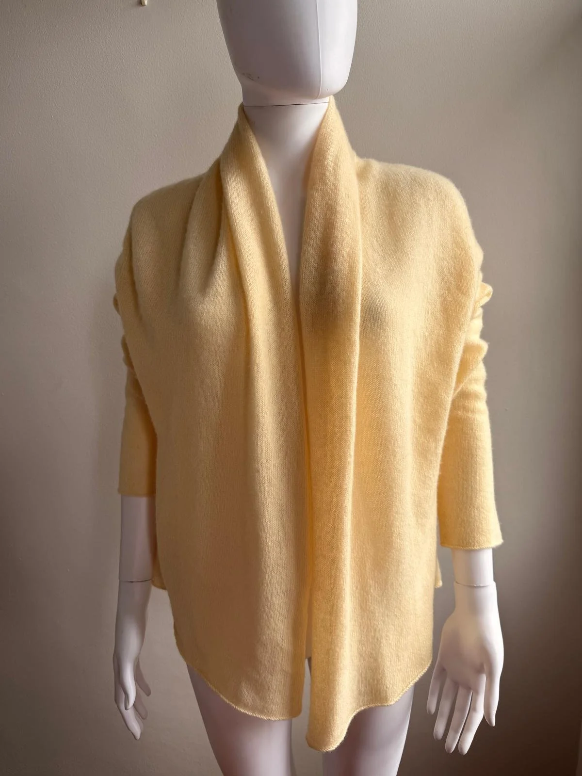 Maeve - Trapeze Cardigan in Butter Lemon