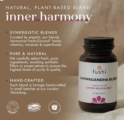 Fushi's Organic Ashwagandha Extract/Vegan MCT - 1x60Caps