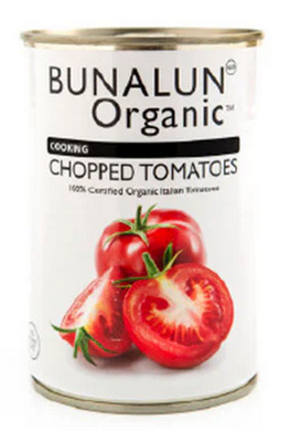 Bunalun's Organic Chopped Tomatoes - 12x400g