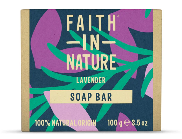 Faith In Nature's Organic Lavender Pure Soap - 1x100g