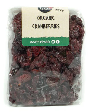 True Natural Goodness's Organic Cranberries - 1x250g