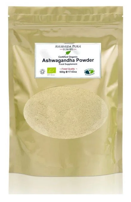 Ayurveda Pura's Organic Ashwaghanda Powder - 1x500g