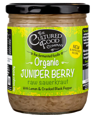 Cultured Food Co.'s Organic Juniper Berry RAW Sauerkraut - 1x400g