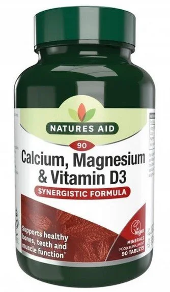 Natures Aid's Calcium, Magnesium & Vitamin D3 - 1x90Tabs