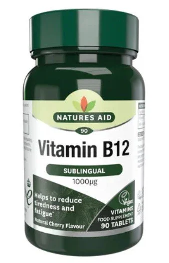 Natures Aid's Vitamin B12 1000ug (Sublingual) - 1x90Tabs