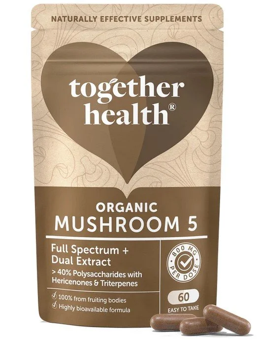 Together Health's Organic 5 Mushroom Complex - 1x60caps