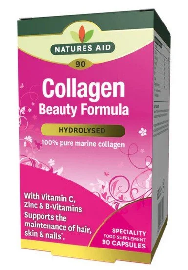 Natures Aid's Collagen Beauty w Vit B, C & Zinc - 1x90Caps