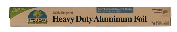 If You Care's Heavy Duty Recycled Aluminium Foil - 1x7m