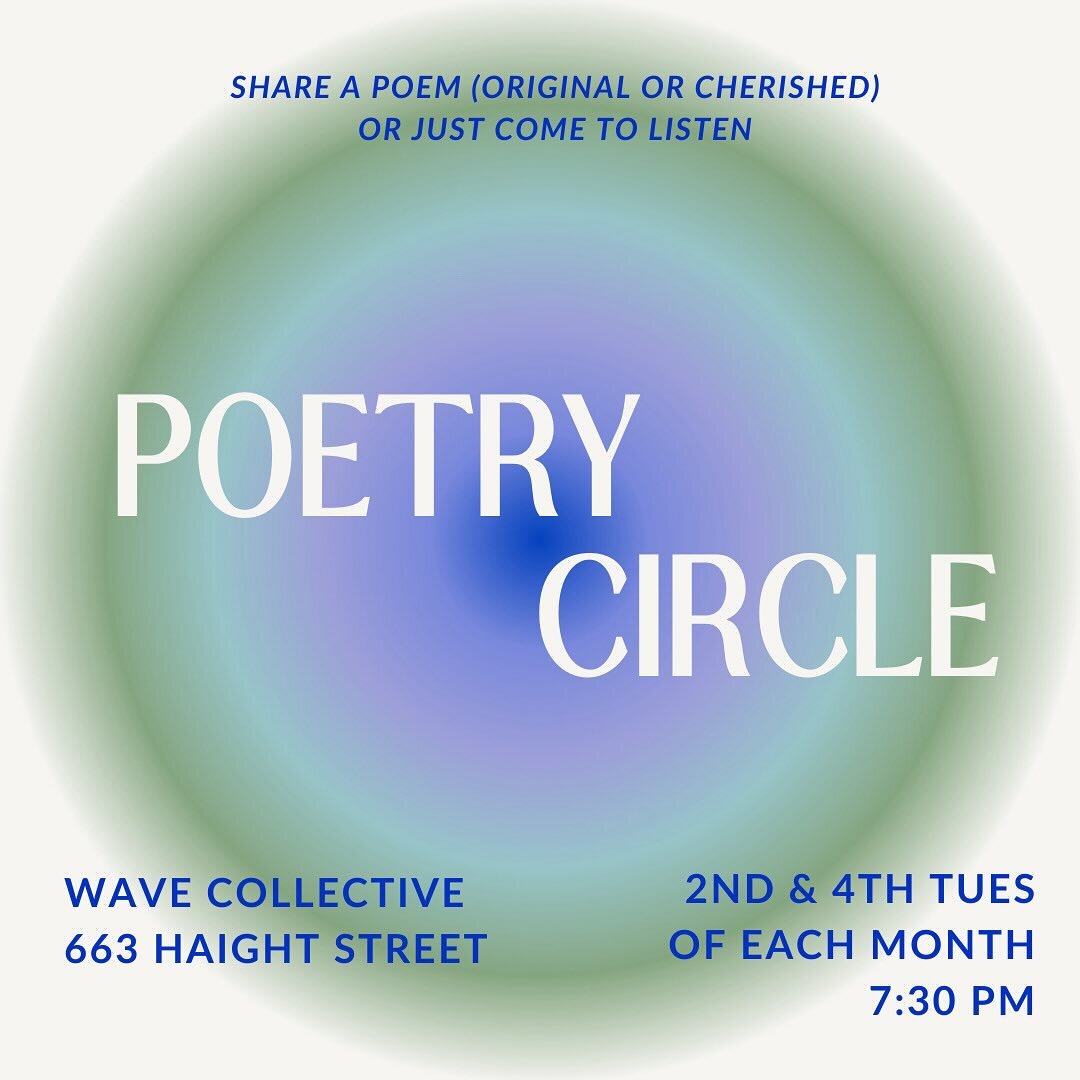 Poets &amp; poetry lovers, join us every 2nd and 4th Tuesday night from 7:30-9pm for poetry circle. Bring your own poems or your favorite poems or just come to listen. Hosted by @chasityhale and @pelu___mi