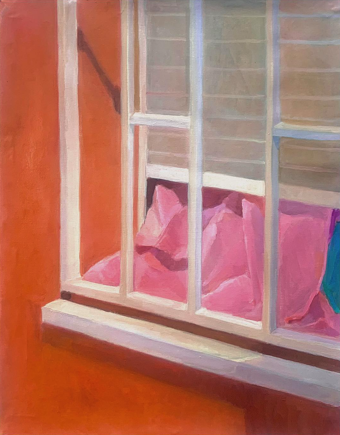 Pink curtain