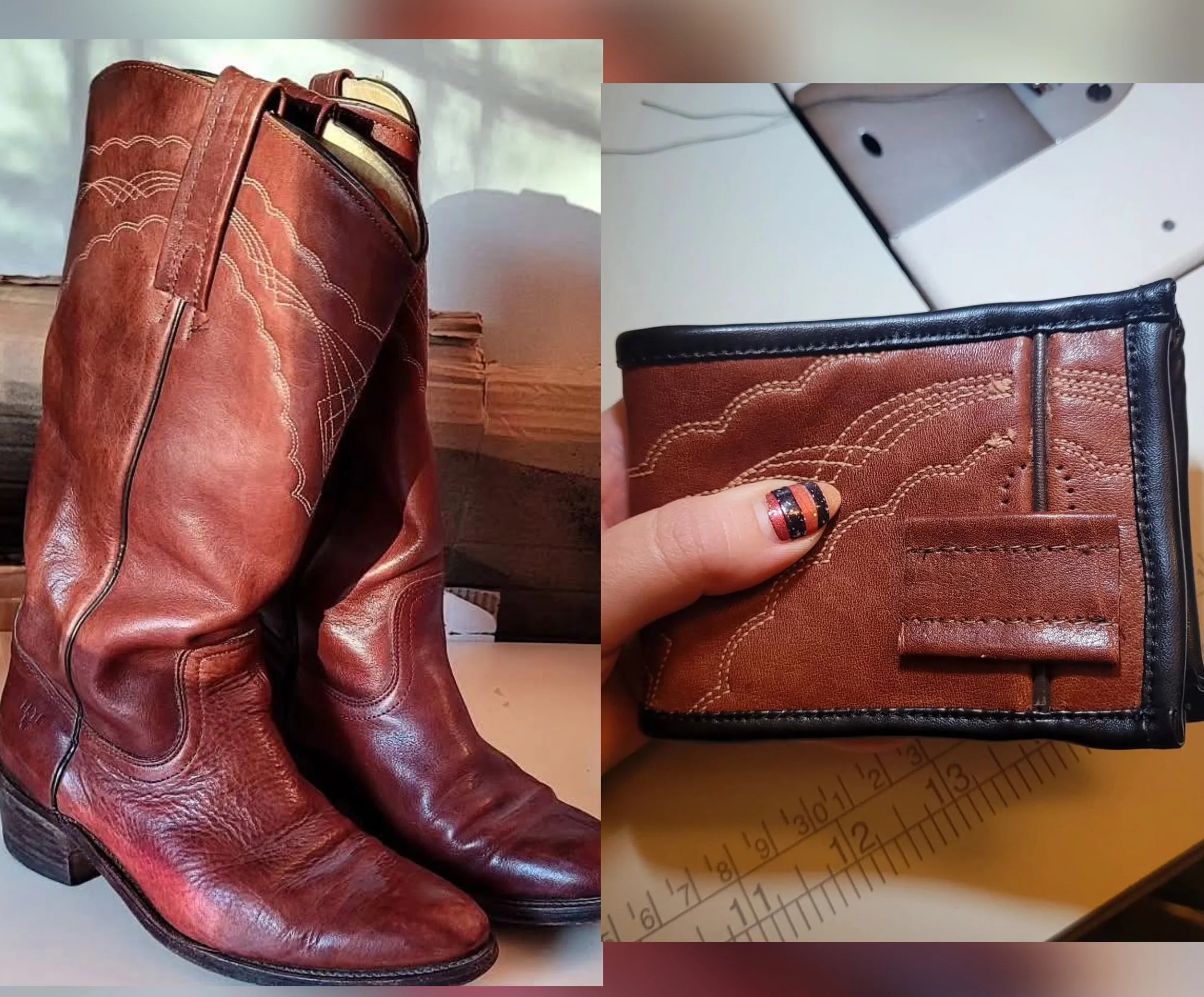 Western Boots Converted to Wallets
