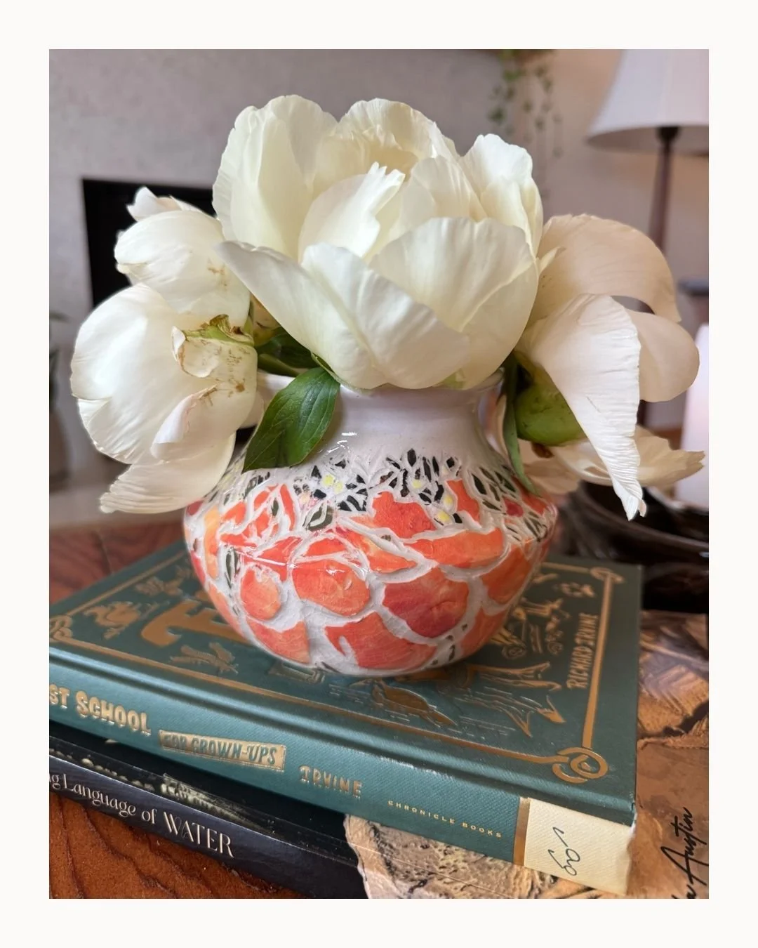 This poppy pot represents the start of something new, much like the flower that emerges each spring here on the coast. Poppies are wild and unexpected, splashing vibrant colors effortlessly in fields and forests, along roadsides, and through sidewalk