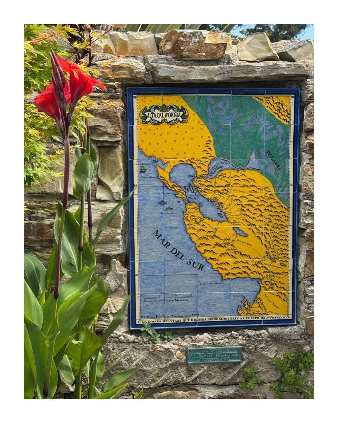 Beautiful Monterey, California's first capital. City Hall's gardens and front lawn is one of our favorite walkable, daytime adventures.