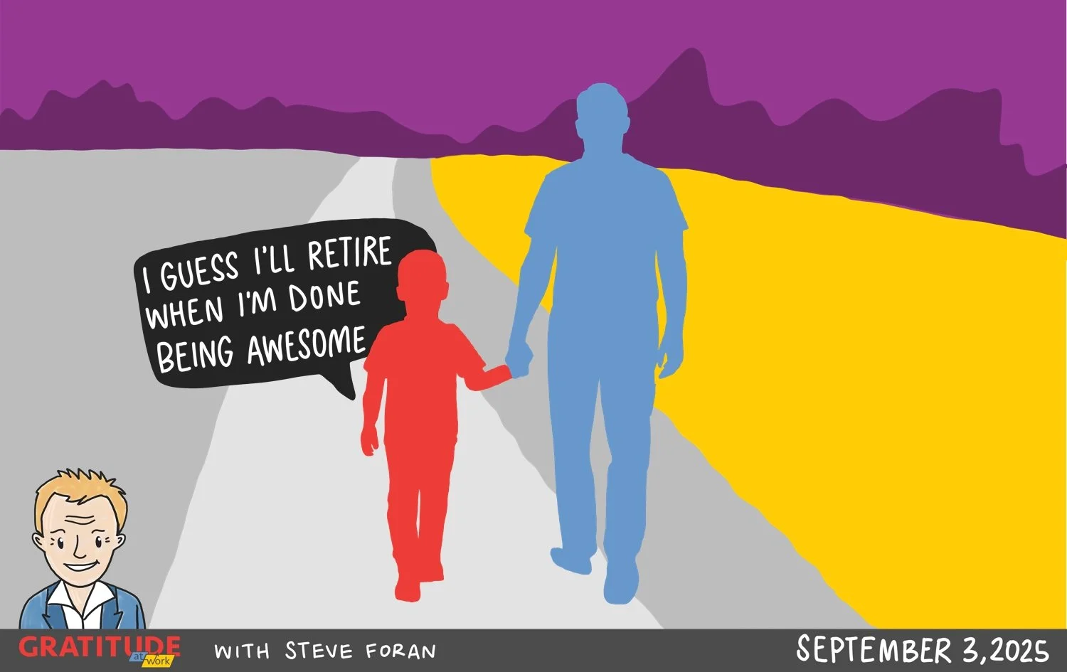 A wisdom walk with a fifth grader