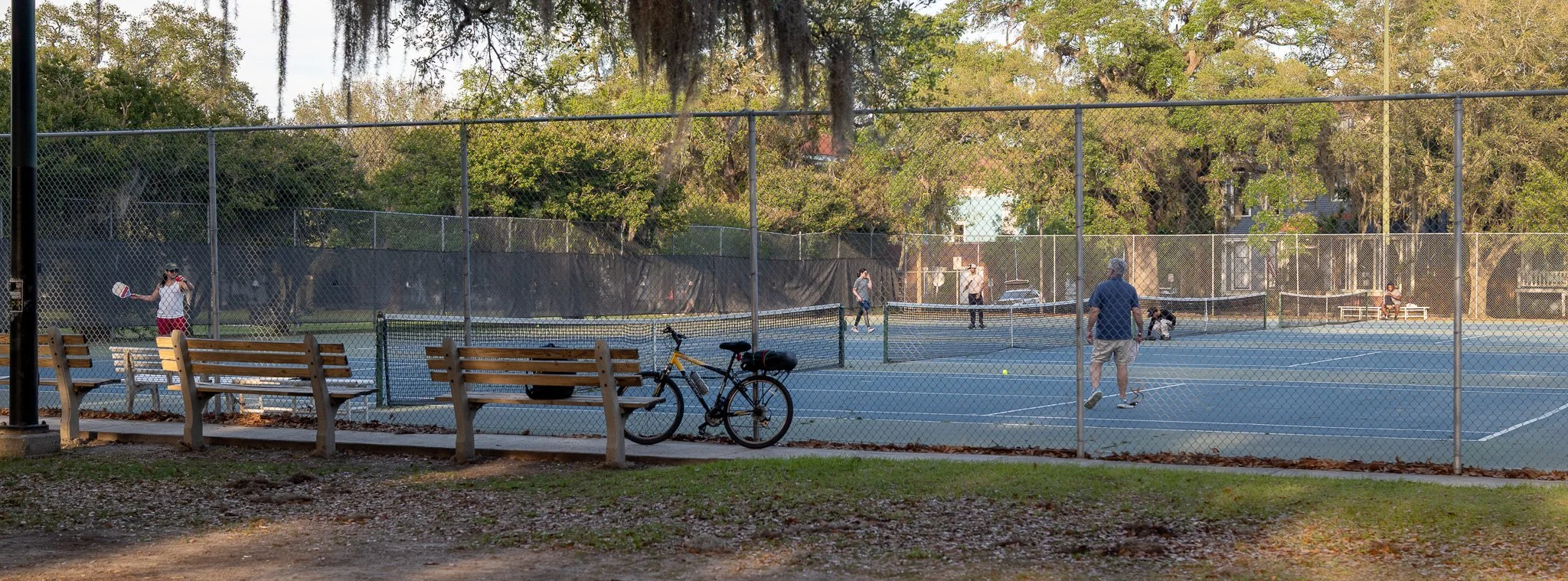 Tennis Courts in Forsyth Park in Savannah, GA