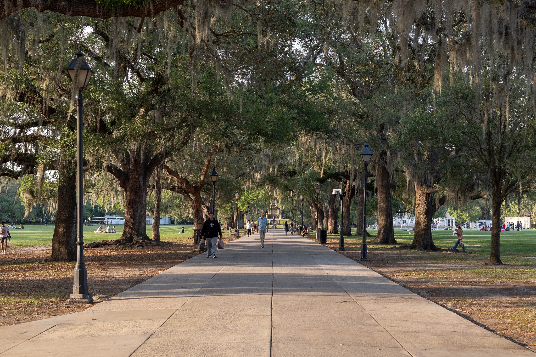 Center walkway in Forsyth Park in Savannah, GA