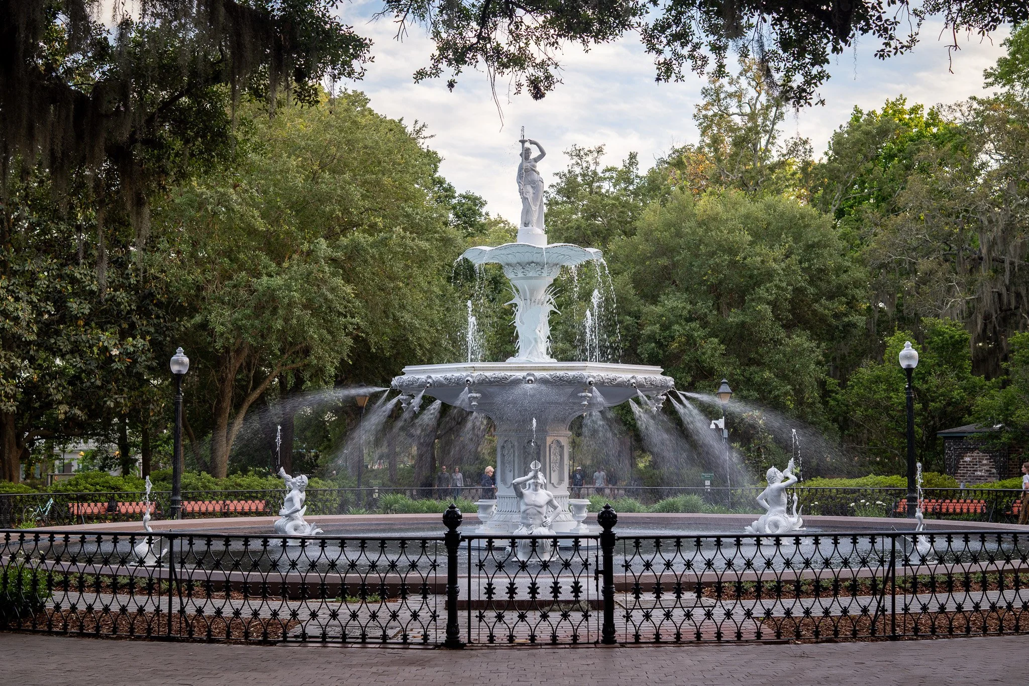 Famous Fountain in Savannah's Forsyth Park