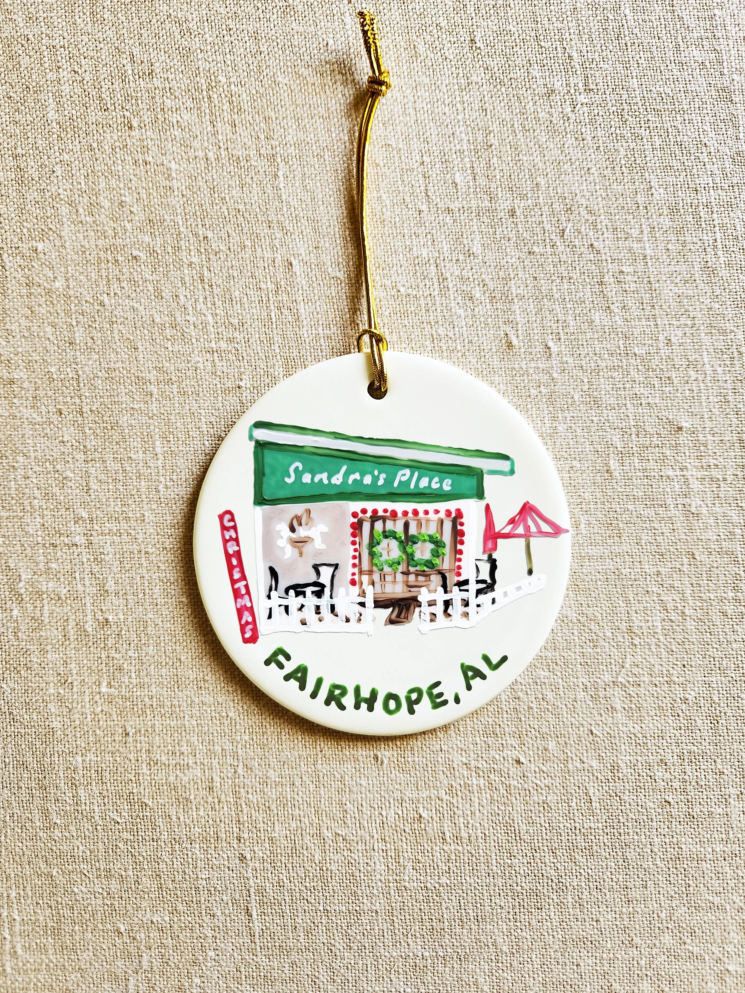 Fairhope Christmas Ornament 2025 Sandra's Place