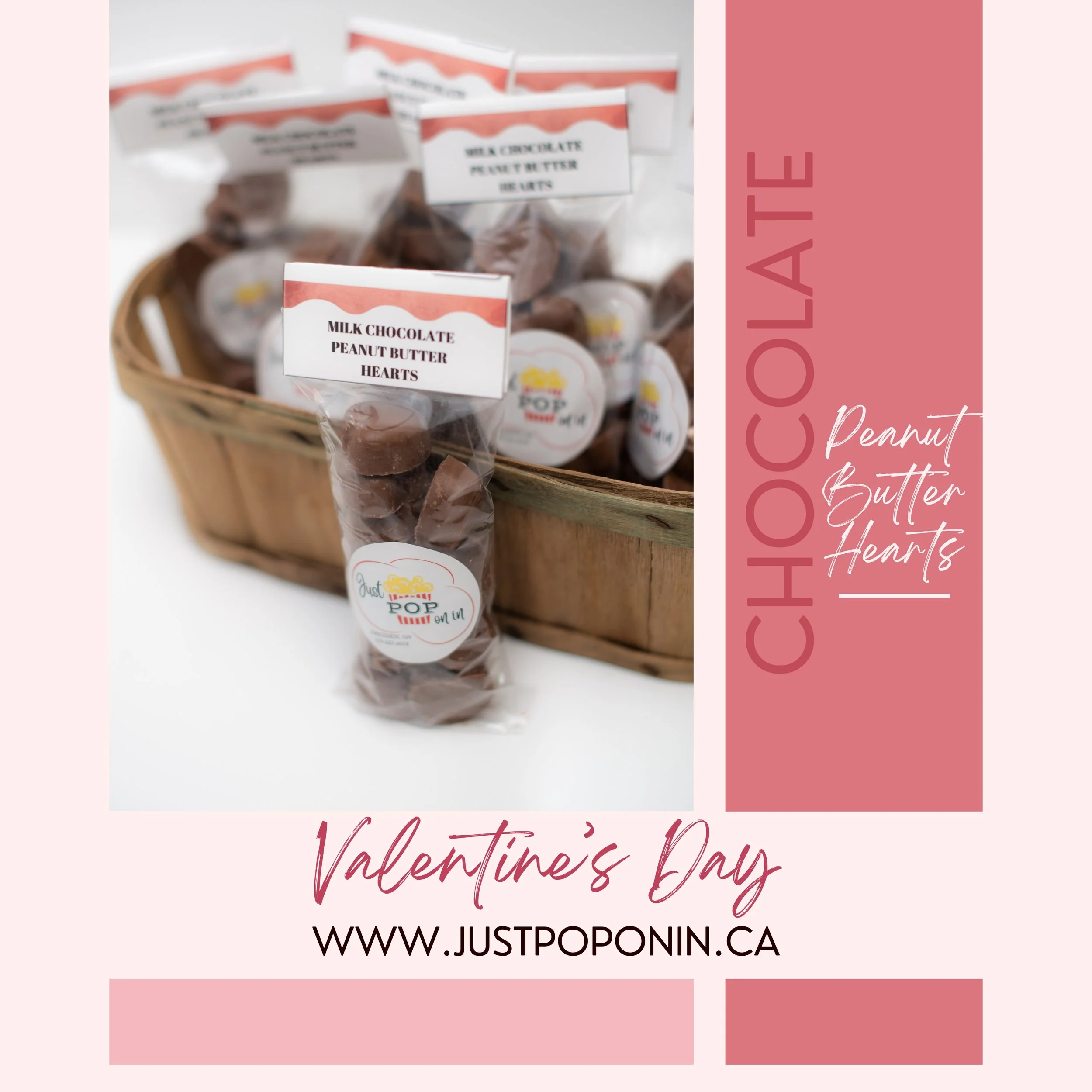 PEANUT BUTTER CHOCOLATE HEARTS