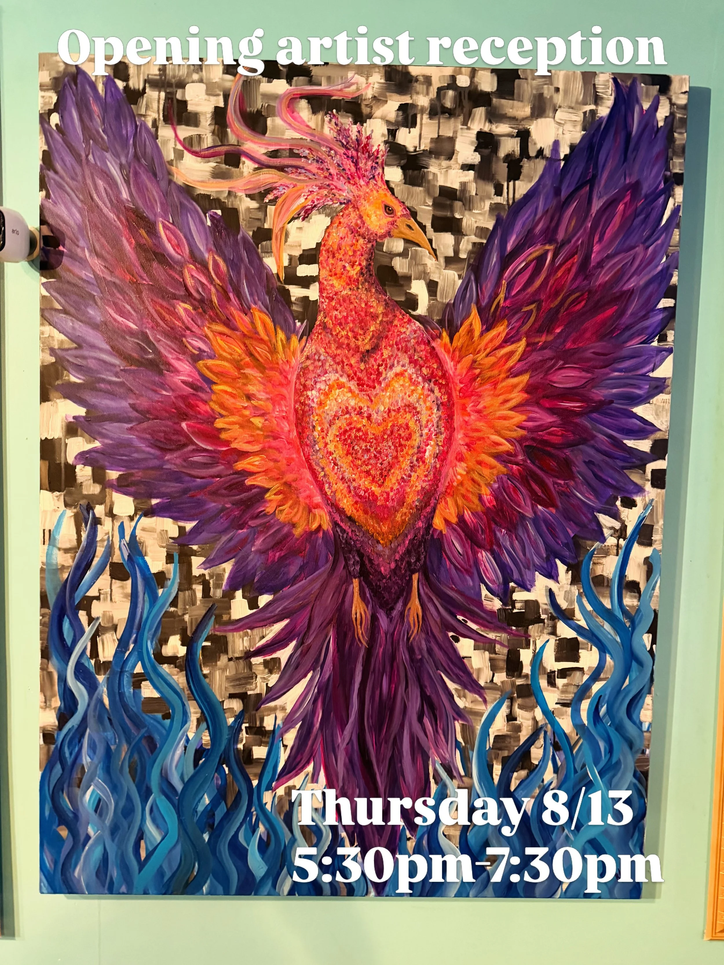 We&rsquo;re excited to welcome Becci of FerylDesigns to El Coraz&oacute;n for a beautiful showcase of her artwork. 🎨❤️🍷

Join us Thursday, August 13th from 5:30&ndash;7:30 PM for the opening reception and an evening of art, wine, and good company.
