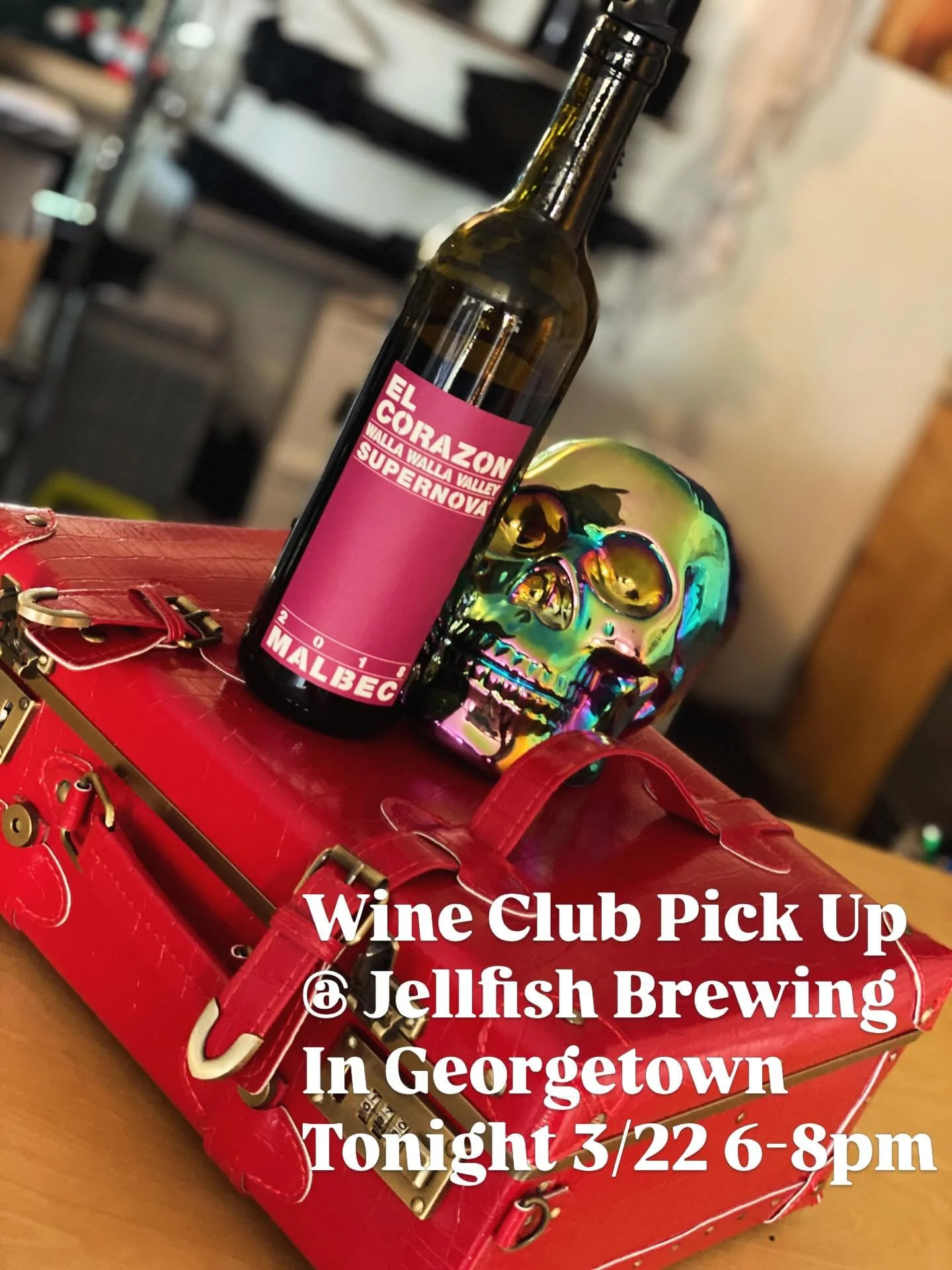 Come hang out and grab your club shipments from  6-8pm at Jellyfish Brewing!