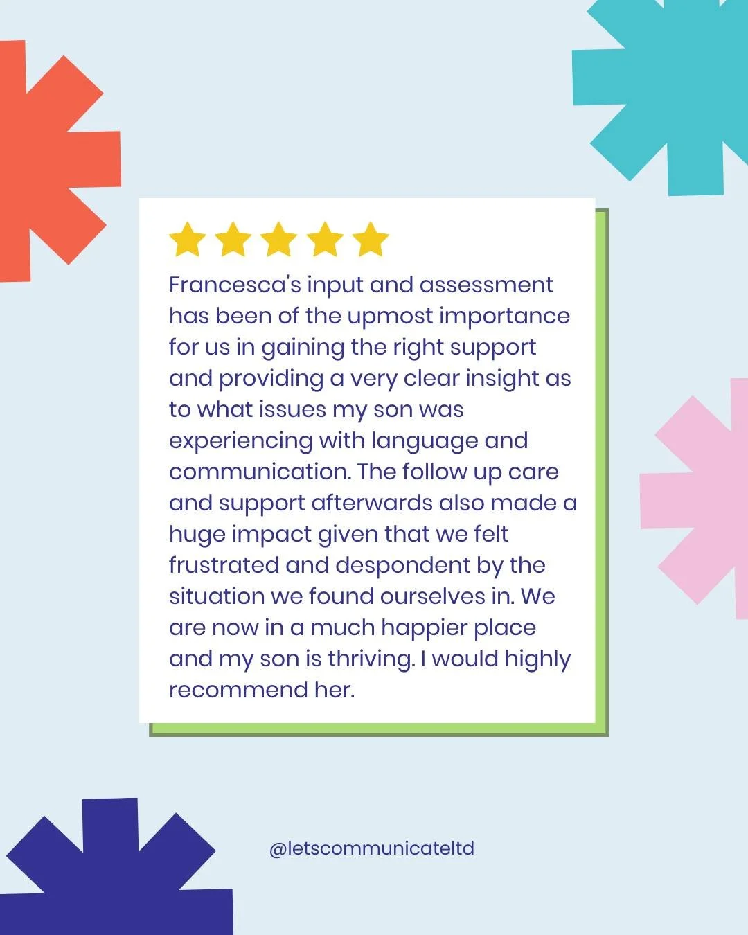 We&rsquo;re so proud to receive feedback like this 🙌

Want to know more about how we could support your child? Drop us a DM 📥