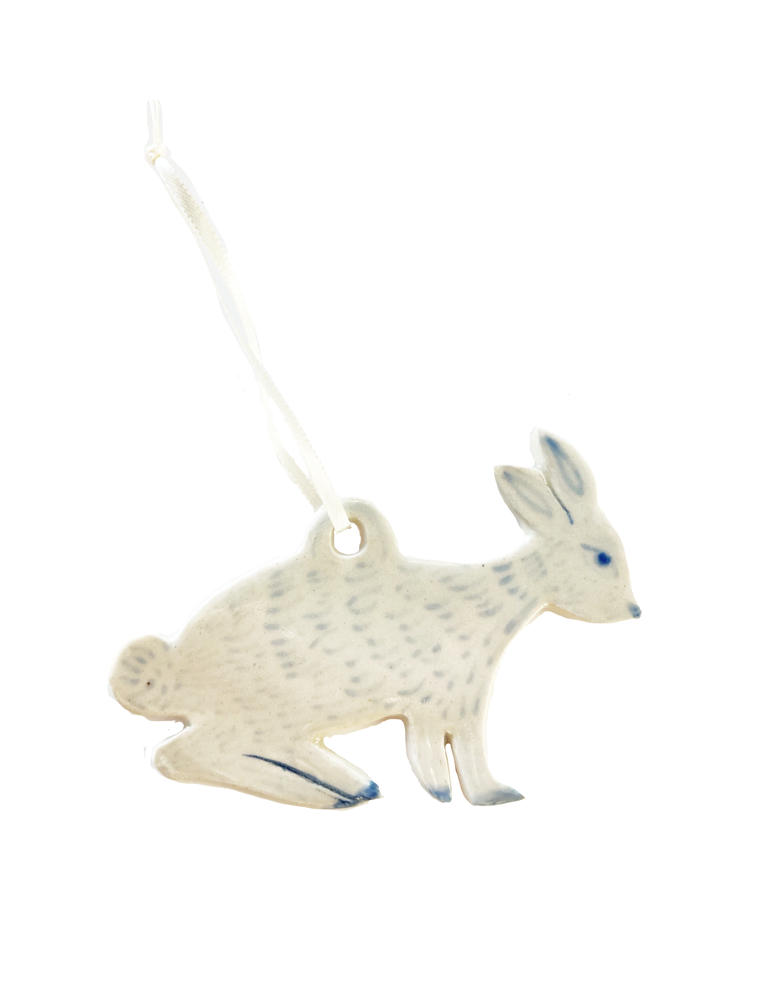 Light Blue Rabbit Ornament